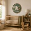 Personalized Wooden Name Sign For Nursery, Custom Hippo Wooden Wall Sign For Kids Room Decor, Baby Shower Gifts - View 1