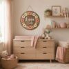 Personalized Wooden Name Sign For Nursery, Custom Name Wall Decor, Hibiscus Floral Wood Plaque For Girl Room, Baby Shower Gifts - View 1