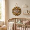 Personalized Wooden Name Sign For Nursery, Custom Name Wall Decor, Sunflower Wooden Wall Sign For Kid Room, Baby Shower Gifts - View 2