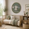Personalized Wooden Name Sign For Nursery, Custom Rhino Wooden Wall Sign For Kids Room Decor, Baby Shower Gifts - View 3