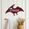 Personalized Wooden Name Sign For Nursery, Dinosaur Door Sign Custom Kids Room Wall Decor Kids Plaque Gift Design, Newborn Keepsake, Baby Shower Gifts - Style 7