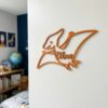 Personalized Wooden Name Sign For Nursery, Dinosaur Door Sign Custom Kids Room Wall Decor Kids Plaque Gift Design, Newborn Keepsake, Baby Shower Gifts - Style 9