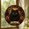 Custom Cat Memorial Suncatcher Gift, Custom Pet Portrait, Cat Stained Glass, Cat Lover Gift, Pet Loss Sympathy Gift, Pet Remembrance Gift - Style 6