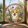 Custom Dog Portrait Art Suncatcher,Custom Pet Portrait,Stained Glass Dog Memorial,Custom Dog Portrait From Photo,Indoor Decor - Style 2