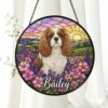 Custom Dog Suncatcher Stained Glass, Custom Pet Photo Suncatcher, Custom Pet Memorial Keepsake, Dog Loss Gift, Pet Portrait From Photo - Style 6