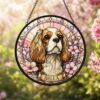 Custom Pet Memorial Suncatcher, Personalized Dog Window Decor, Stained Glass Style Pet Remembrance Gift - Style 1