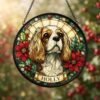 Custom Pet Memorial Suncatcher, Personalized Dog Window Decor, Stained Glass Style Pet Remembrance Gift - Style 6