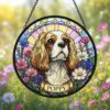 Custom Pet Memorial Suncatcher, Personalized Dog Window Decor, Stained Glass Style Pet Remembrance Gift - Style 7