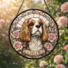 Custom Pet Memorial Suncatcher, Personalized Dog Window Decor, Stained Glass Style Pet Remembrance Gift - Style 8