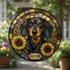 Custom Pet Portrait Suncatcher, Stained Glass Dog Memorial, Custom Dog Memorial, Dog Loss Keepsake, Pet Loss Gift - Style 10