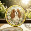 Personalized Stained Glass Pet Portrait Suncatcher, Custom Dog Memorial, Dog Loss Keepsake, Pet Loss Gift - Style 8