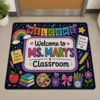 Custom Classroom Welcome Mat Colorful Teacher Rug Back To School Gift, Teacher Appreciation Gift - Style 4