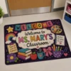 Custom Classroom Welcome Mat Colorful Teacher Rug Back To School Gift, Teacher Appreciation Gift - Style 7