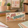 Custom Retro Groovy Teacher Name Plate, Personalized Acrylic Desk Sign, Teacher Appreciation Gift, Office Decor, Back To School Gift - Style 3