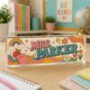 Custom Retro Groovy Teacher Name Plate, Personalized Acrylic Desk Sign, Teacher Appreciation Gift, Office Decor, Back To School Gift - Style 4