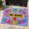 Custom Teacher Doormat Personalized Classroom Welcome Mat, Pencil School Entry Rug, Teacher Appreciation Gift - Style 5