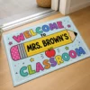 Custom Teacher Doormat Personalized Classroom Welcome Mat, Pencil School Entry Rug, Teacher Appreciation Gift - Style 6