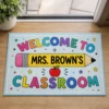 Custom Teacher Doormat Personalized Classroom Welcome Mat, Pencil School Entry Rug, Teacher Appreciation Gift - Style 8