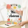 Custom Teacher Name Clipboard, Teacher Appreciation Gift, Personalized School Pencil Board, Classroom Decor, Back To School Gift From Kid - Style 3