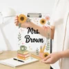Custom Teacher Name Clipboard, Teacher Appreciation Gift, Personalized School Pencil Board, Classroom Decor, Back To School Gift From Kid - Style 4