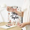 Custom Teacher Name Clipboard, Teacher Appreciation Gift, Personalized School Pencil Board, Classroom Decor, Back To School Gift From Kid - Style 6