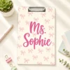 Custom Vintage Teacher Acrylic Clipboard, Personalized Back To School Teacher Gift, Teacher Appreciation Gifts, School Supplies - Style 10