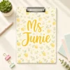 Custom Vintage Teacher Acrylic Clipboard, Personalized Back To School Teacher Gift, Teacher Appreciation Gifts, School Supplies - Style 15
