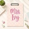 Custom Vintage Teacher Acrylic Clipboard, Personalized Back To School Teacher Gift, Teacher Appreciation Gifts, School Supplies - Style 16