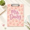 Custom Vintage Teacher Acrylic Clipboard, Personalized Back To School Teacher Gift, Teacher Appreciation Gifts, School Supplies - Style 19