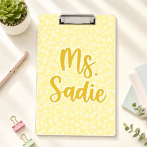 Custom Vintage Teacher Acrylic Clipboard, Personalized Back To School Teacher Gift, Teacher Appreciation Gifts, School Supplies - Style 2