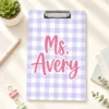 Custom Vintage Teacher Acrylic Clipboard, Personalized Back To School Teacher Gift, Teacher Appreciation Gifts, School Supplies - Style 3