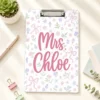 Custom Vintage Teacher Acrylic Clipboard, Personalized Back To School Teacher Gift, Teacher Appreciation Gifts, School Supplies - Style 4