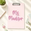 Custom Vintage Teacher Acrylic Clipboard, Personalized Back To School Teacher Gift, Teacher Appreciation Gifts, School Supplies - Style 5