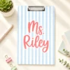Custom Vintage Teacher Acrylic Clipboard, Personalized Back To School Teacher Gift, Teacher Appreciation Gifts, School Supplies - Style 6