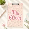 Custom Vintage Teacher Acrylic Clipboard, Personalized Back To School Teacher Gift, Teacher Appreciation Gifts, School Supplies - Style 7