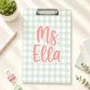 Custom Vintage Teacher Acrylic Clipboard, Personalized Back To School Teacher Gift, Teacher Appreciation Gifts, School Supplies - Style 9