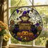 Halloween Suncatcher, Stained Glass Window Hanging, Pumpkin Happy Halloween Decor Gift - Style 10