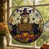 Halloween Suncatcher, Stained Glass Window Hanging, Pumpkin Happy Halloween Decor Gift - Style 4