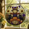 Halloween Suncatcher, Stained Glass Window Hanging, Pumpkin Happy Halloween Decor Gift - Style 6