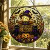 Halloween Suncatcher, Stained Glass Window Hanging, Pumpkin Happy Halloween Decor Gift - Style 8
