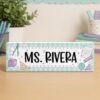 Personalized Math Teacher Desk Name Plate, Teacher Name Plate, Personalized Name Plate For Teacher, Custom Name Teacher Gift For Teacher - Style 5