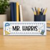 Personalized Math Teacher Desk Name Plate, Teacher Name Plate, Personalized Name Plate For Teacher, Custom Name Teacher Gift For Teacher - Style 7