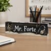 Personalized Music Teacher Name Desk Plaque, Custom Teacher Appreciation Gifts, Teacher Name Plate, Teacher Acrylic Block, New Teacher Gift - Style 10