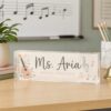Personalized Music Teacher Name Desk Plaque, Custom Teacher Appreciation Gifts, Teacher Name Plate, Teacher Acrylic Block, New Teacher Gift - Style 6
