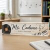 Personalized Music Teacher Name Desk Plaque, Custom Teacher Appreciation Gifts, Teacher Name Plate, Teacher Acrylic Block, New Teacher Gift - Style 9