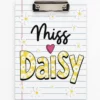 Personalized Name Teacher Back To School Gift, Custom Pencil Teacher Acrylic Paper Clipboard, End Of Year Back To School Gifts For Teacher - Style 1