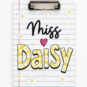 Personalized Name Teacher Back To School Gift, Custom Pencil Teacher Acrylic Paper Clipboard, End Of Year Back To School Gifts For Teacher - Style 1