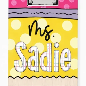 Personalized Name Teacher Back To School Gift, Custom Pencil Teacher Acrylic Paper Clipboard, End Of Year Back To School Gifts For Teacher - Style 2