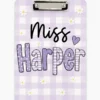 Personalized Name Teacher Back To School Gift, Custom Pencil Teacher Acrylic Paper Clipboard, End Of Year Back To School Gifts For Teacher - Style 6