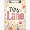 Personalized Name Teacher Back To School Gift, Custom Pencil Teacher Acrylic Paper Clipboard, End Of Year Back To School Gifts For Teacher - Style 8